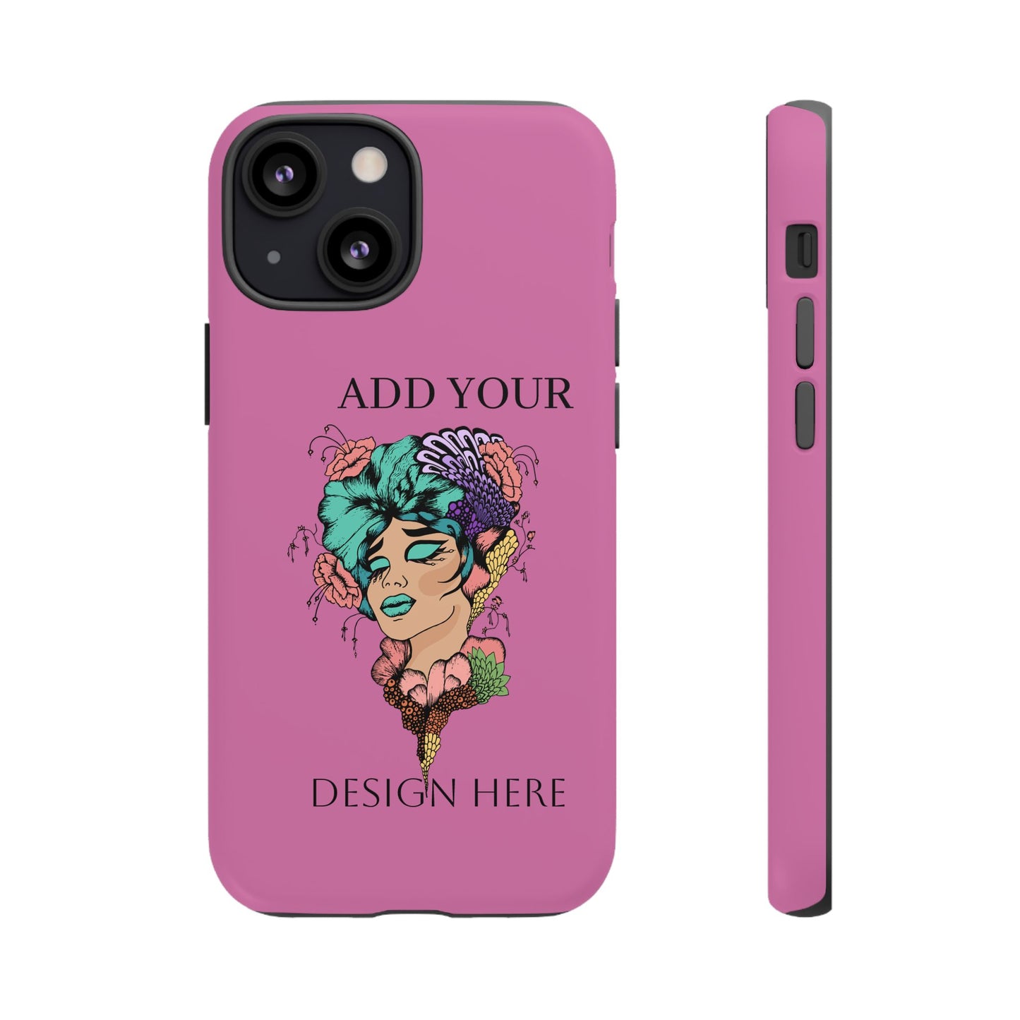 Tough Cases Phone Case, Custom Art Case for Her, Unique Gift, Flower Design, Personalized Phone Accessory, Stylish Cell Cover