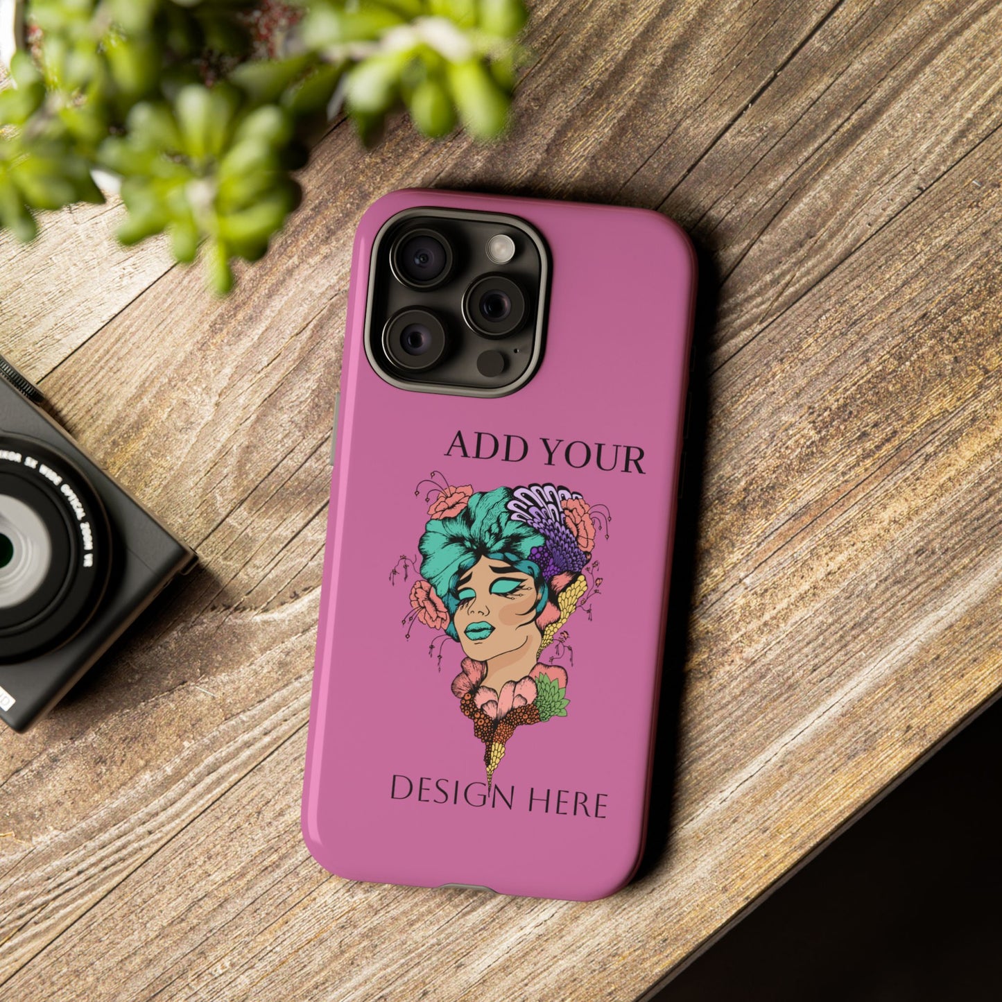 Tough Cases Phone Case, Custom Art Case for Her, Unique Gift, Flower Design, Personalized Phone Accessory, Stylish Cell Cover