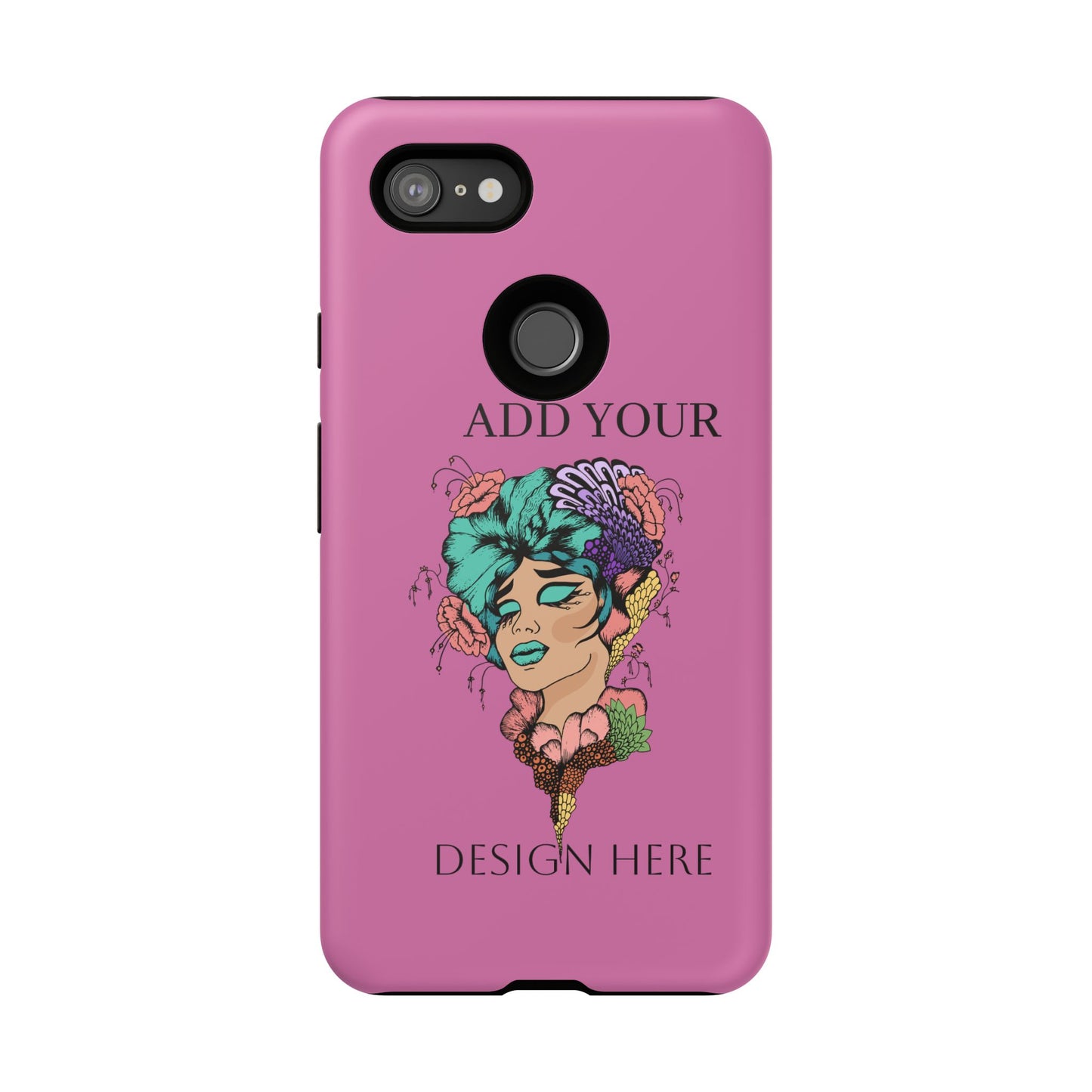 Tough Cases Phone Case, Custom Art Case for Her, Unique Gift, Flower Design, Personalized Phone Accessory, Stylish Cell Cover