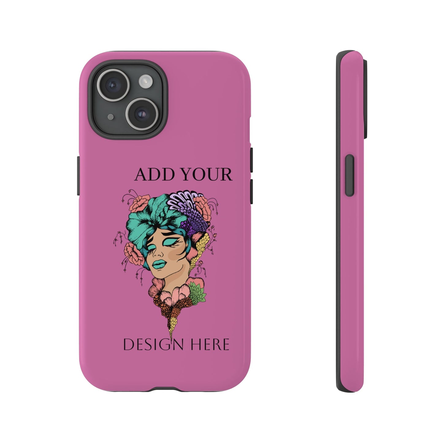 Tough Cases Phone Case, Custom Art Case for Her, Unique Gift, Flower Design, Personalized Phone Accessory, Stylish Cell Cover