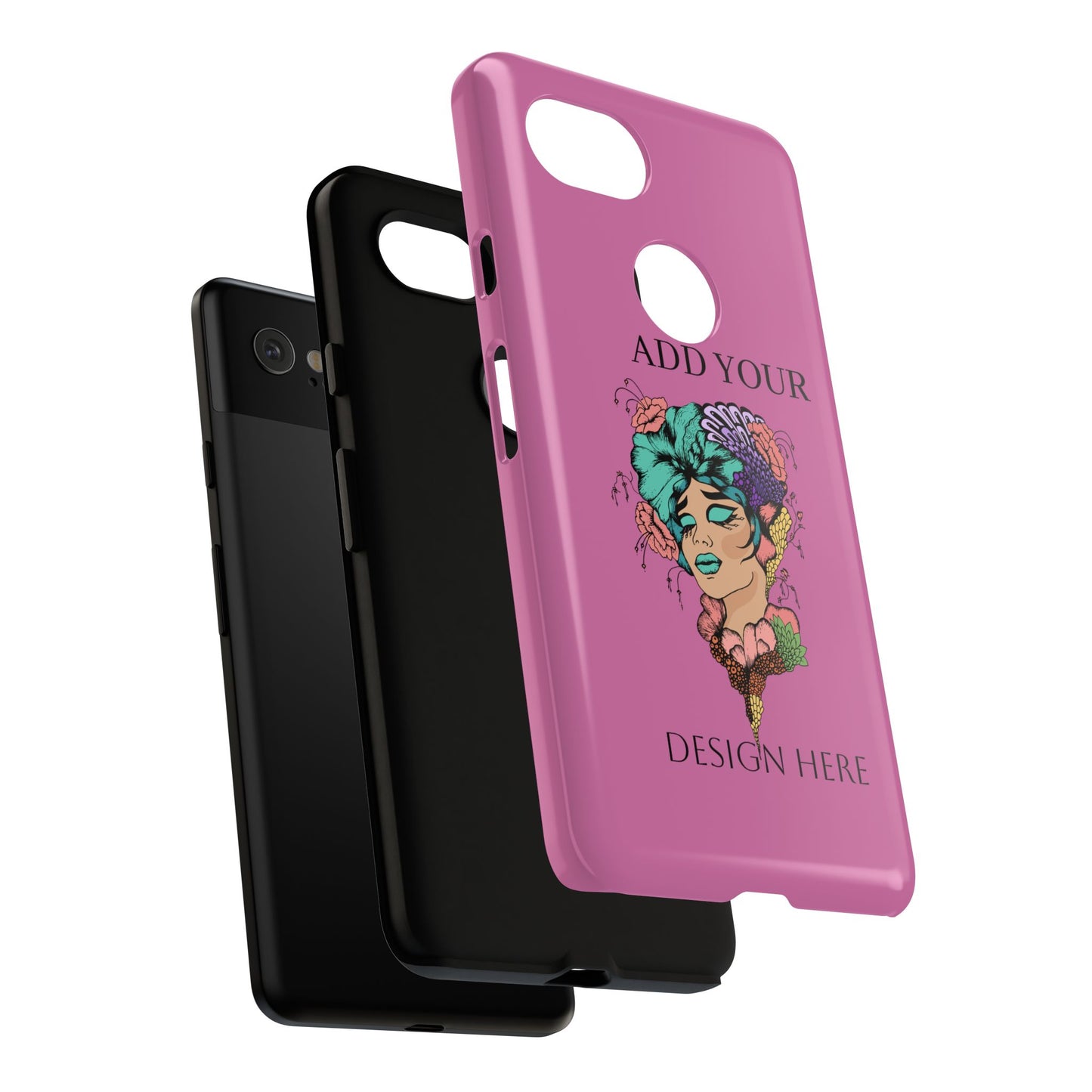 Tough Cases Phone Case, Custom Art Case for Her, Unique Gift, Flower Design, Personalized Phone Accessory, Stylish Cell Cover