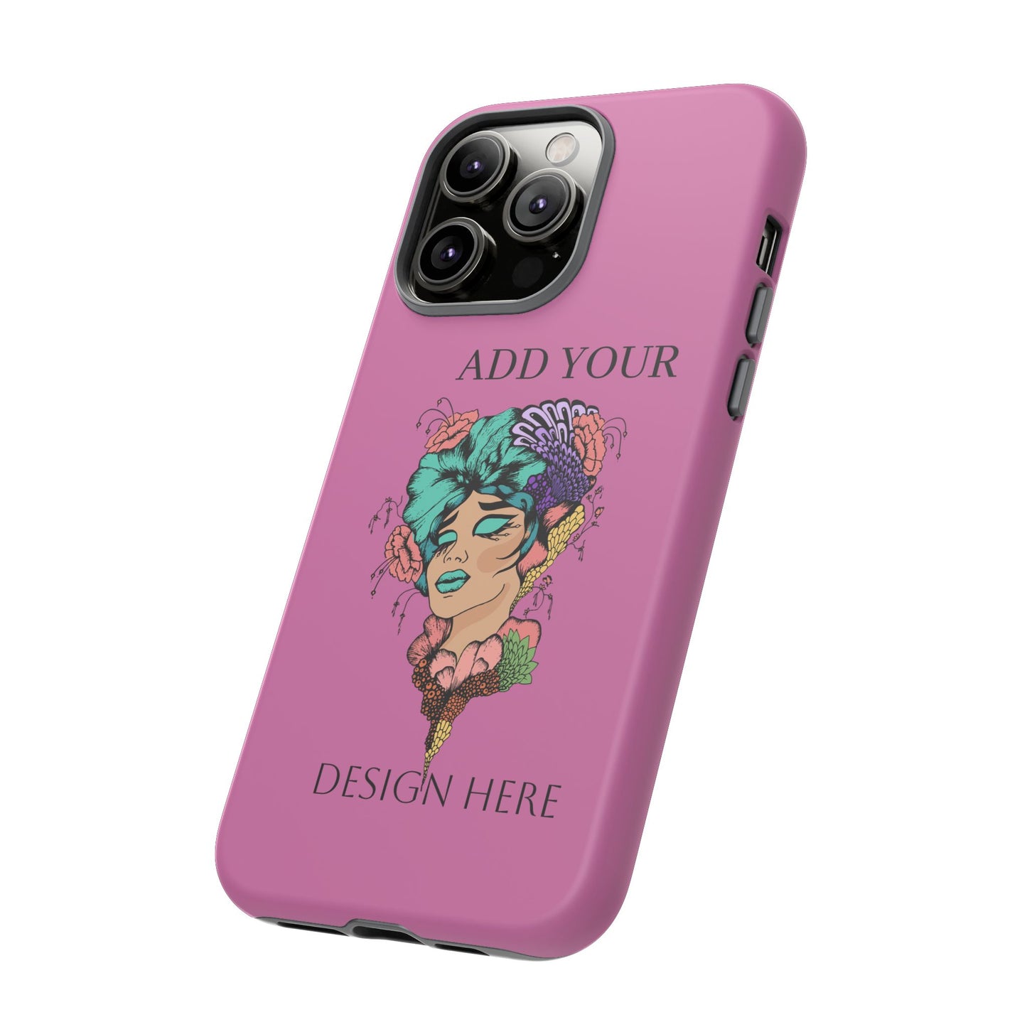 Tough Cases Phone Case, Custom Art Case for Her, Unique Gift, Flower Design, Personalized Phone Accessory, Stylish Cell Cover