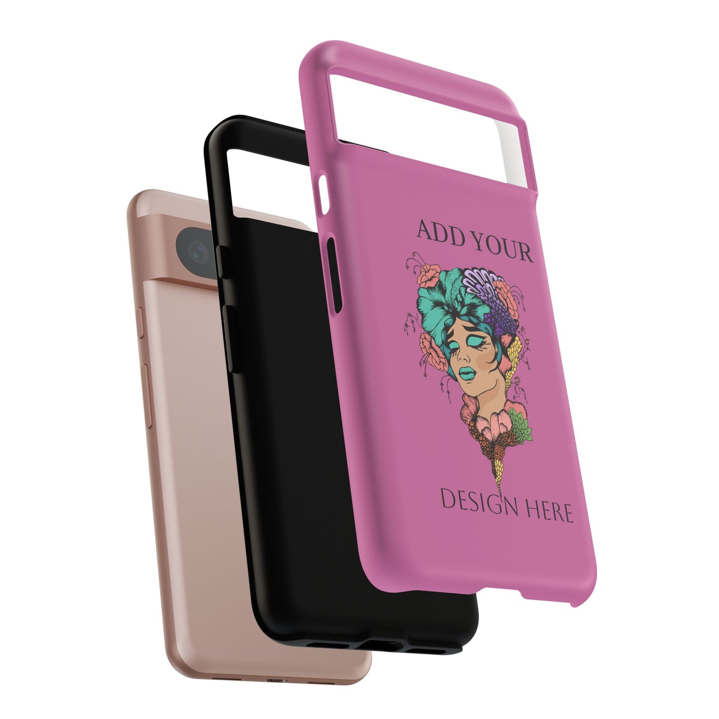 Tough Cases Phone Case, Custom Art Case for Her, Unique Gift, Flower Design, Personalized Phone Accessory, Stylish Cell Cover