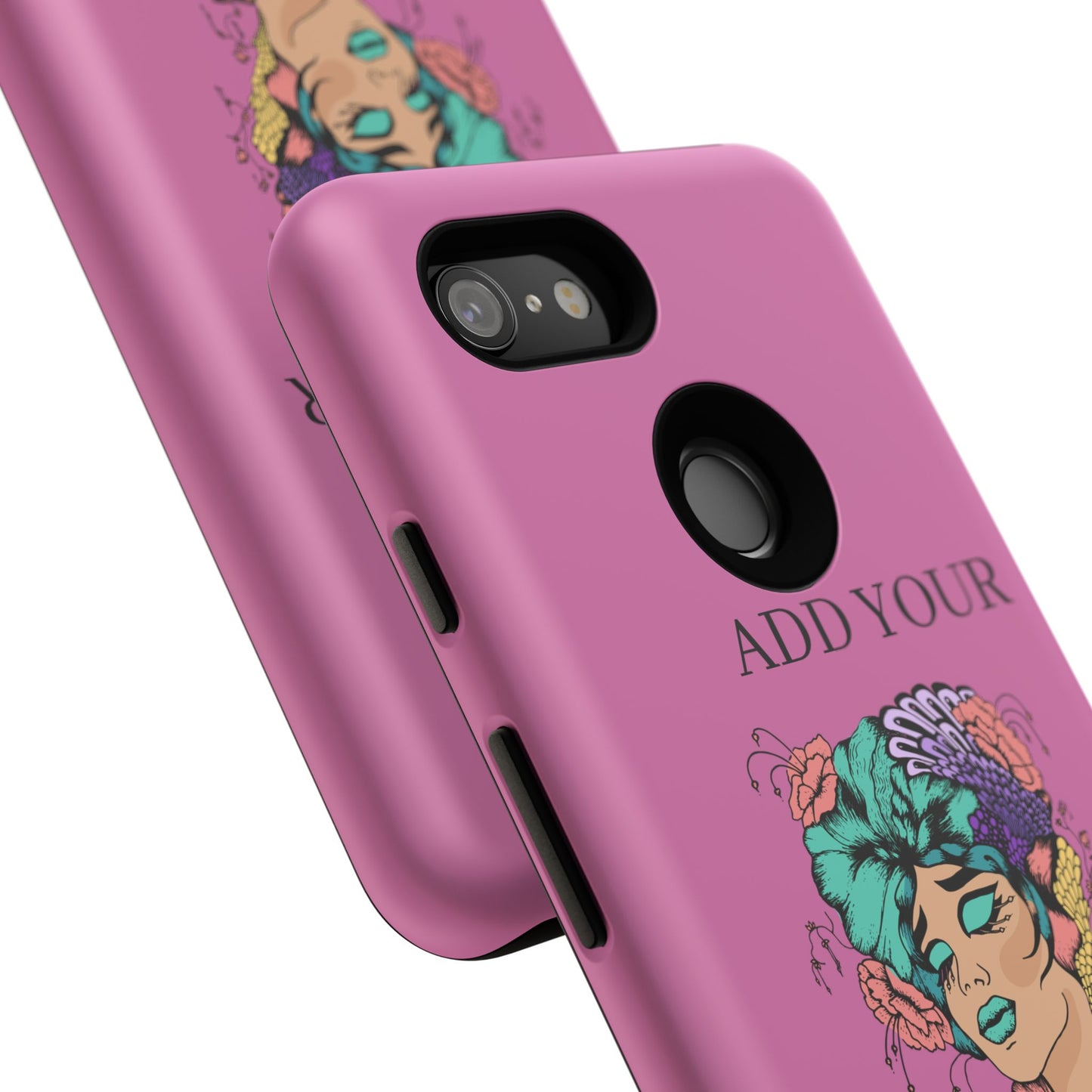 Tough Cases Phone Case, Custom Art Case for Her, Unique Gift, Flower Design, Personalized Phone Accessory, Stylish Cell Cover
