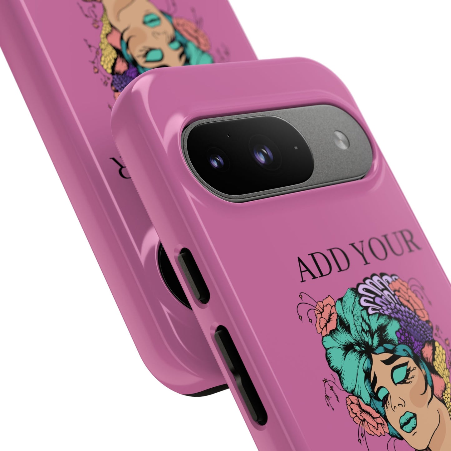 Tough Cases Phone Case, Custom Art Case for Her, Unique Gift, Flower Design, Personalized Phone Accessory, Stylish Cell Cover