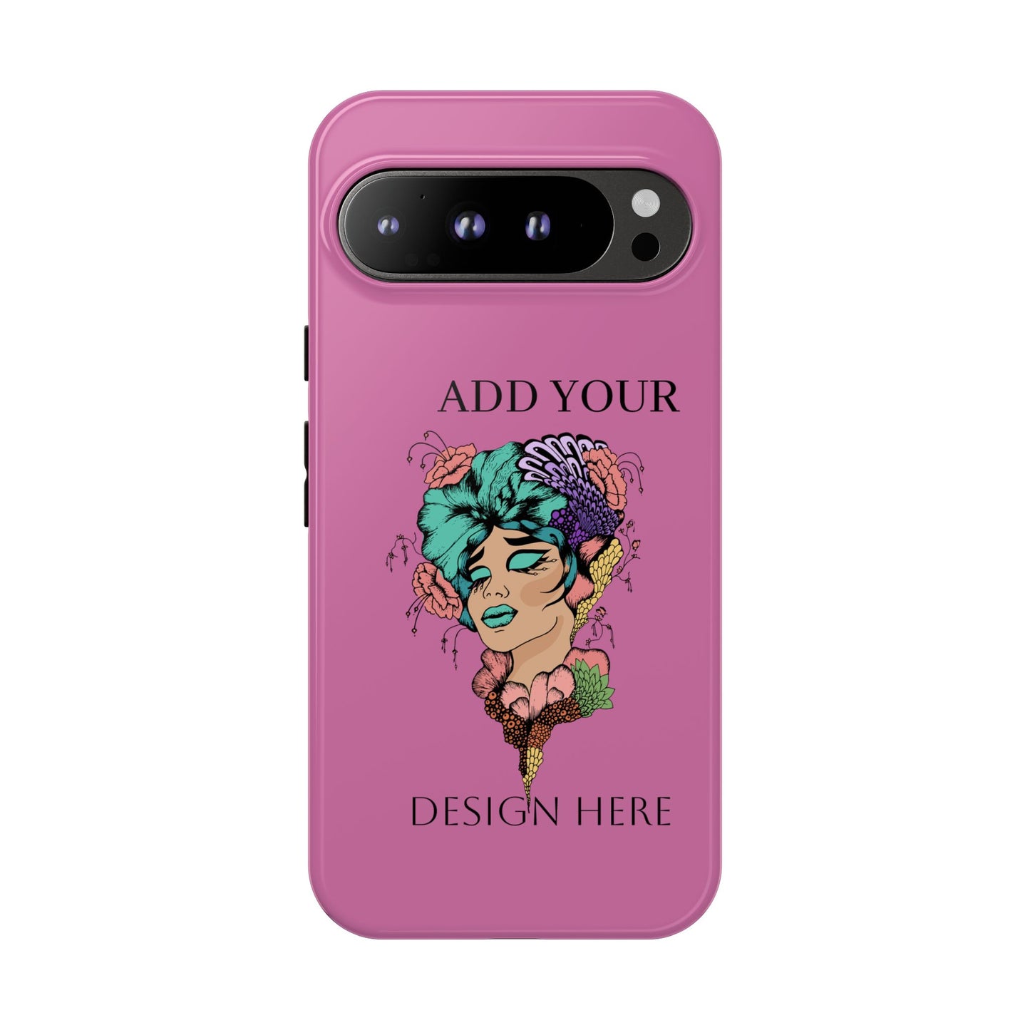 Tough Cases Phone Case, Custom Art Case for Her, Unique Gift, Flower Design, Personalized Phone Accessory, Stylish Cell Cover