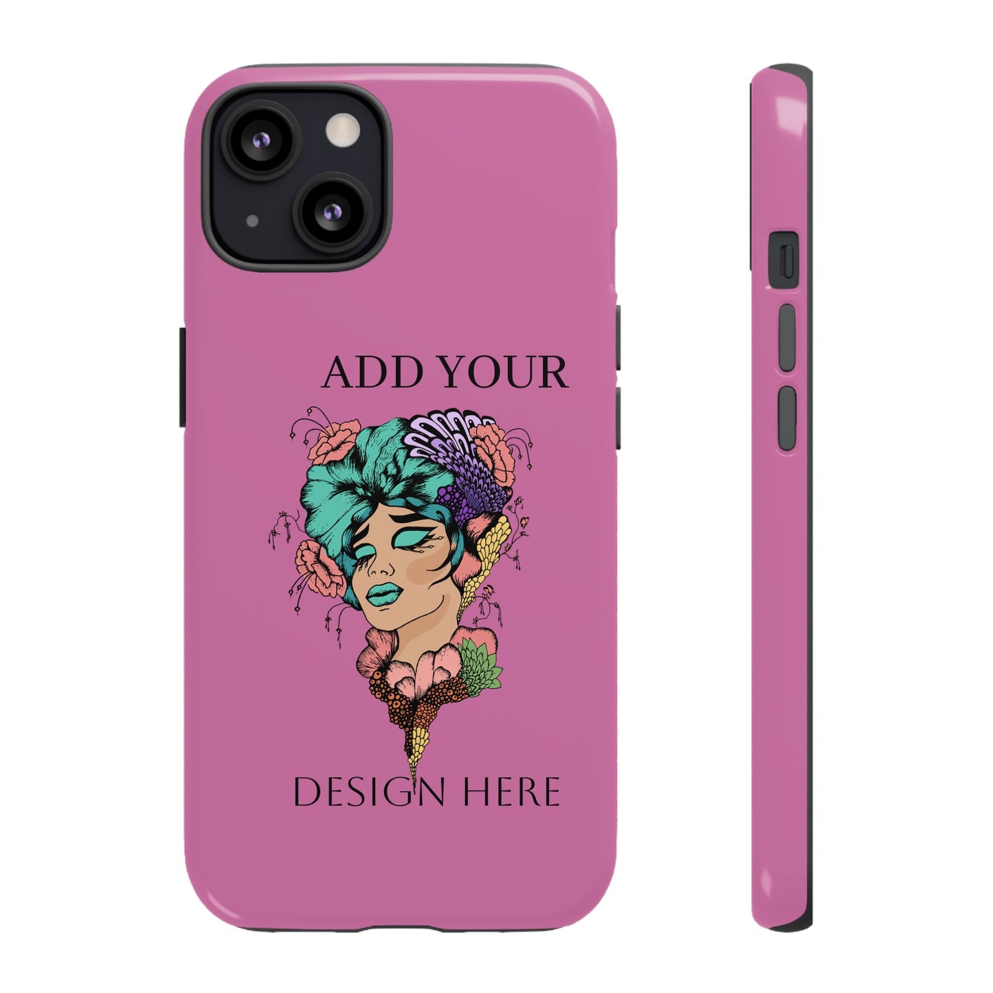 Tough Cases Phone Case, Custom Art Case for Her, Unique Gift, Flower Design, Personalized Phone Accessory, Stylish Cell Cover