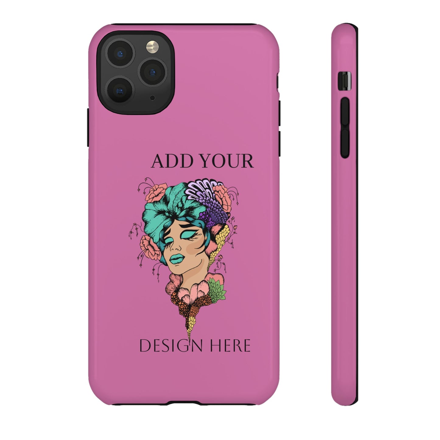 Tough Cases Phone Case, Custom Art Case for Her, Unique Gift, Flower Design, Personalized Phone Accessory, Stylish Cell Cover