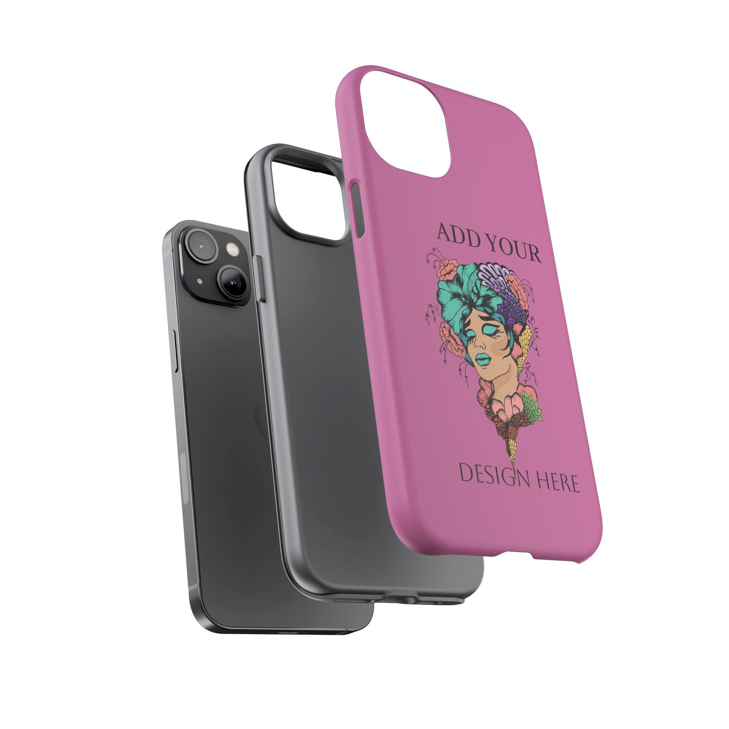 Tough Cases Phone Case, Custom Art Case for Her, Unique Gift, Flower Design, Personalized Phone Accessory, Stylish Cell Cover
