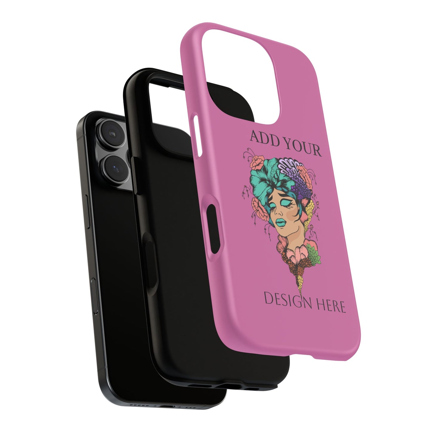 Tough Cases Phone Case, Custom Art Case for Her, Unique Gift, Flower Design, Personalized Phone Accessory, Stylish Cell Cover