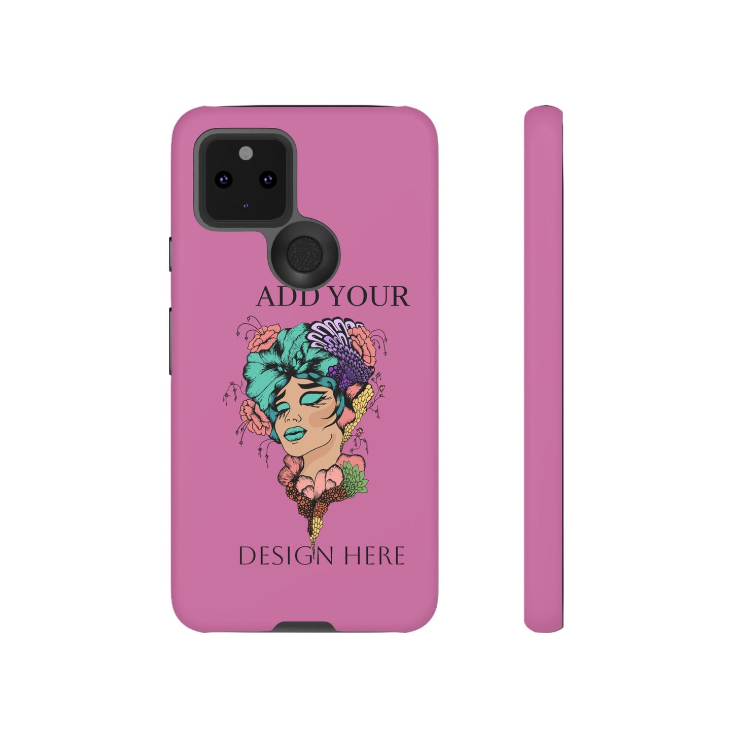Tough Cases Phone Case, Custom Art Case for Her, Unique Gift, Flower Design, Personalized Phone Accessory, Stylish Cell Cover