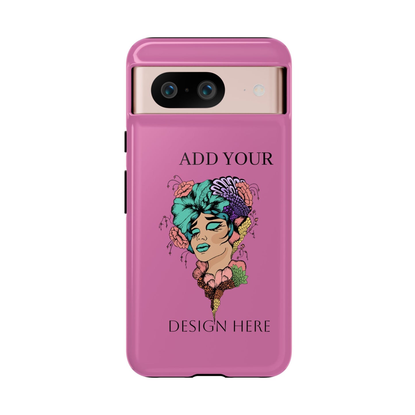 Tough Cases Phone Case, Custom Art Case for Her, Unique Gift, Flower Design, Personalized Phone Accessory, Stylish Cell Cover