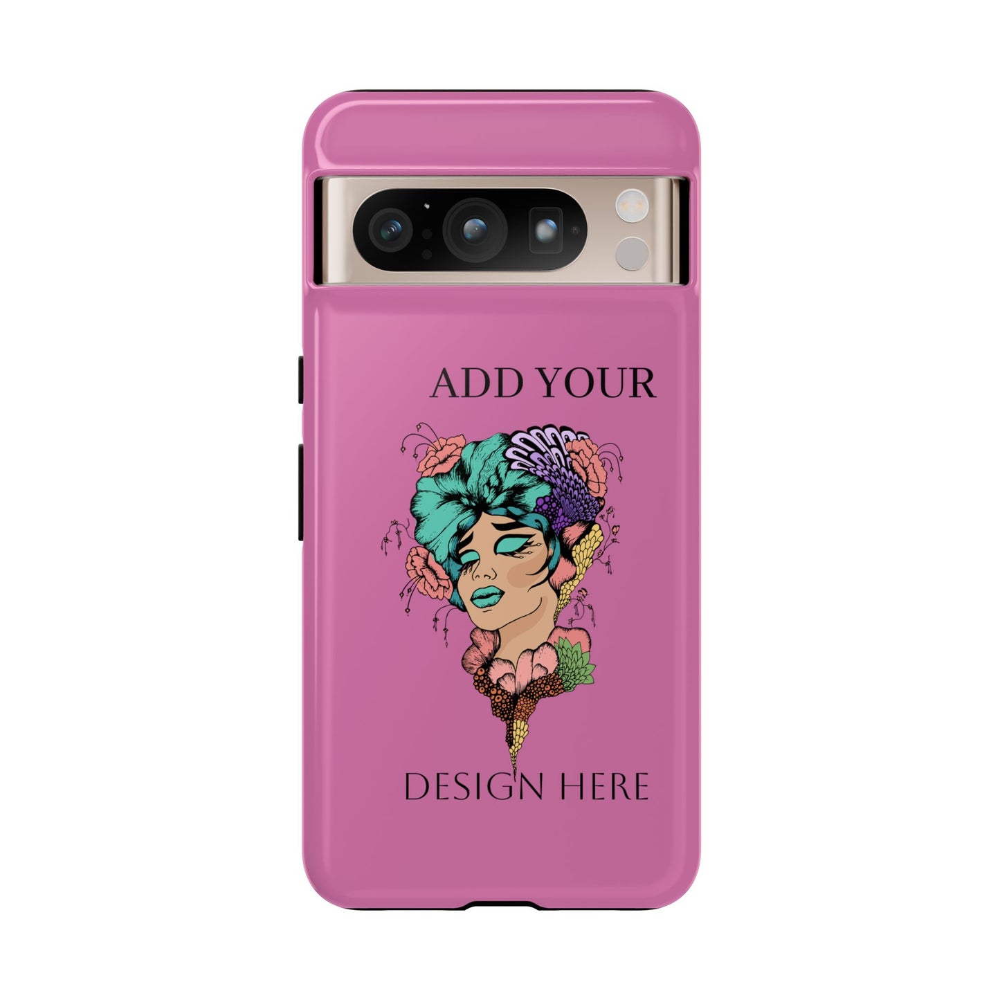 Tough Cases Phone Case, Custom Art Case for Her, Unique Gift, Flower Design, Personalized Phone Accessory, Stylish Cell Cover