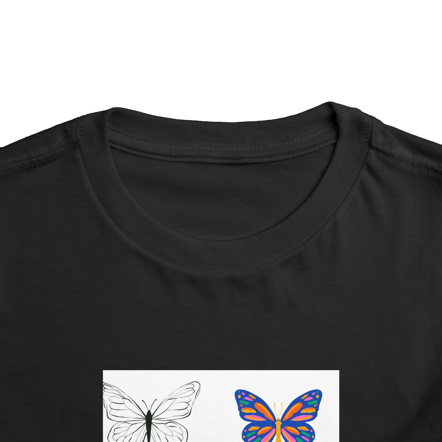 Butterfly Toddler Tee, Cute Kids Shirt, Summer Outfit, Nature Lover Gift, Playful Apparel for Little Ones, Butterfly Design T-Shirt