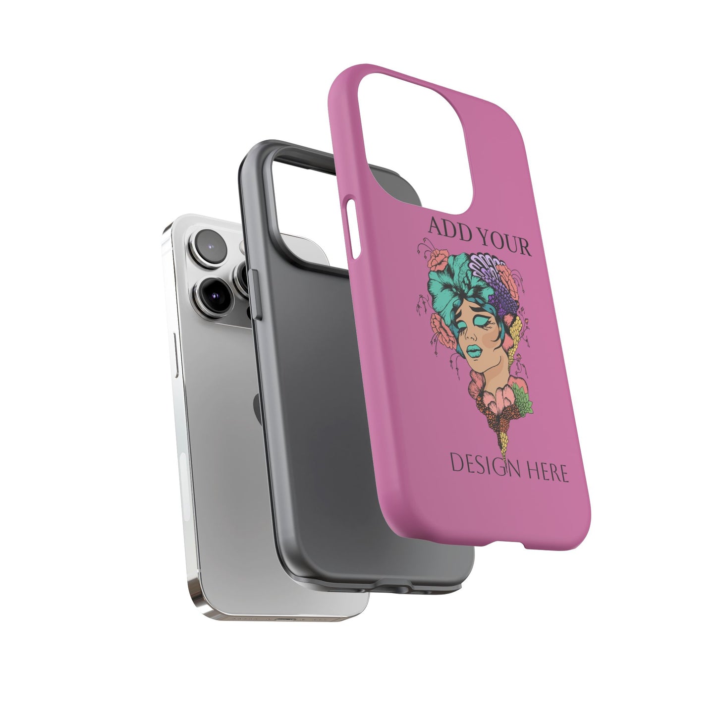 Tough Cases Phone Case, Custom Art Case for Her, Unique Gift, Flower Design, Personalized Phone Accessory, Stylish Cell Cover