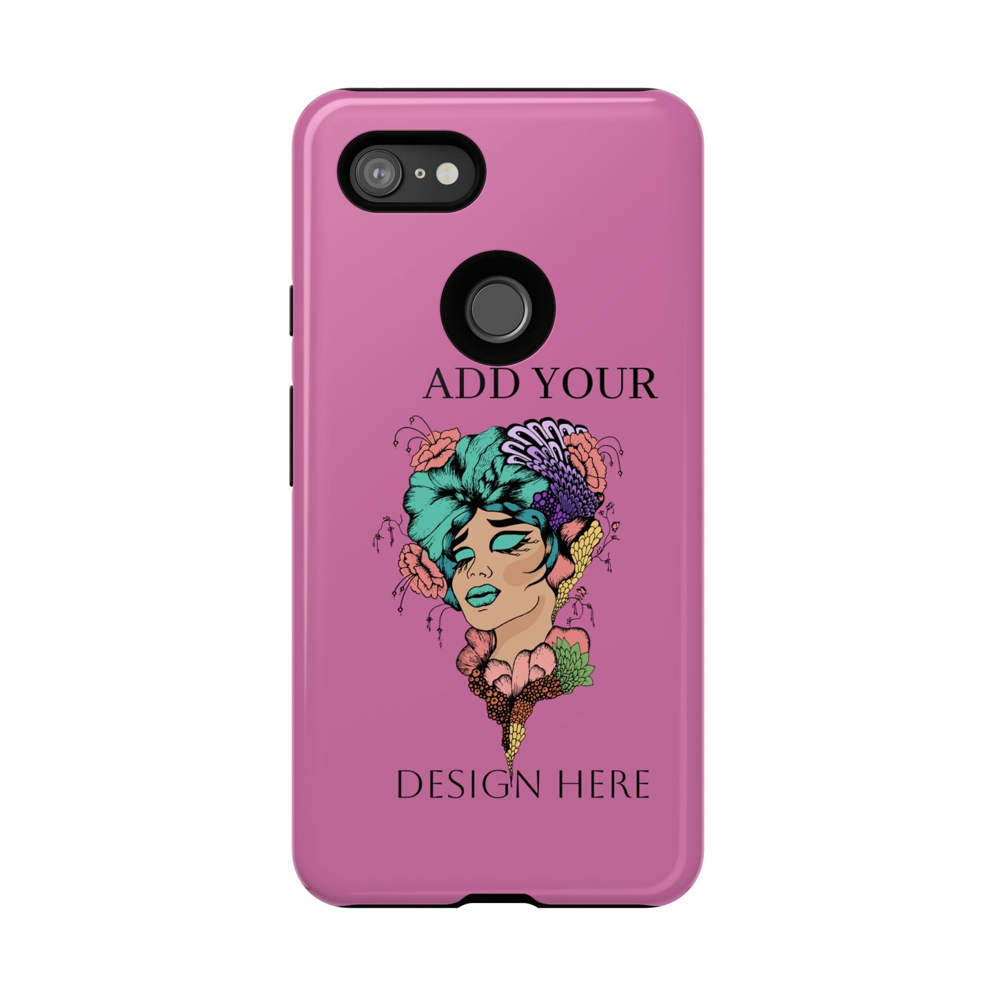 Tough Cases Phone Case, Custom Art Case for Her, Unique Gift, Flower Design, Personalized Phone Accessory, Stylish Cell Cover