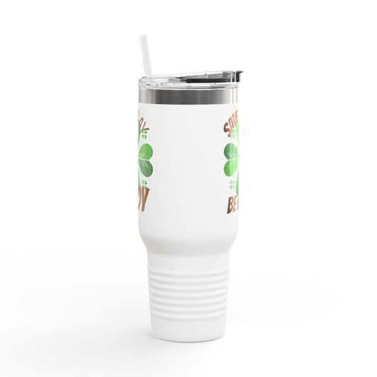 St. Patrick's Day Insulated Travel Mug, 40oz - Save Dream Be Happy - Perfect for Coffee Lovers, Gift for Friends, Eco-Friendly [...]