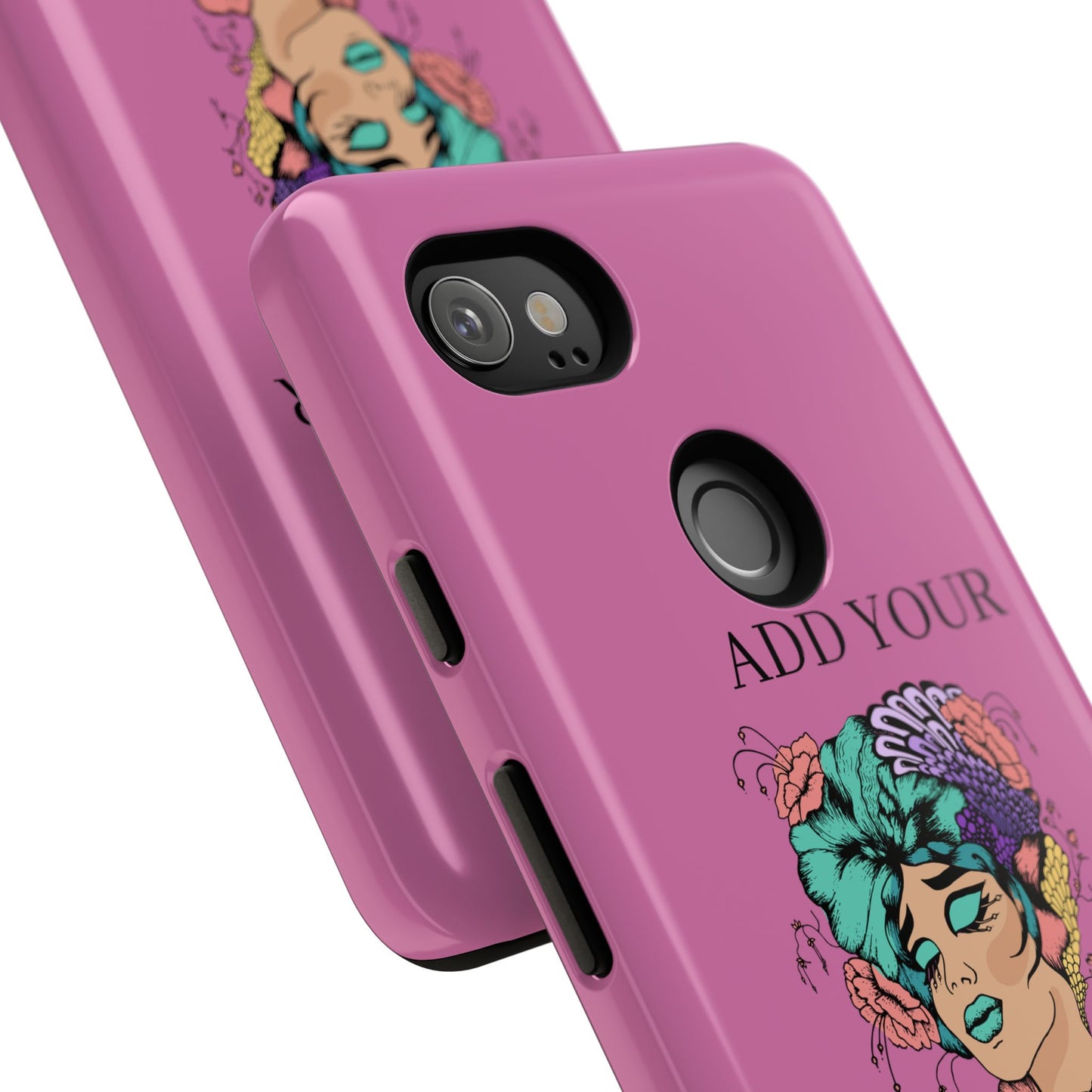 Tough Cases Phone Case, Custom Art Case for Her, Unique Gift, Flower Design, Personalized Phone Accessory, Stylish Cell Cover