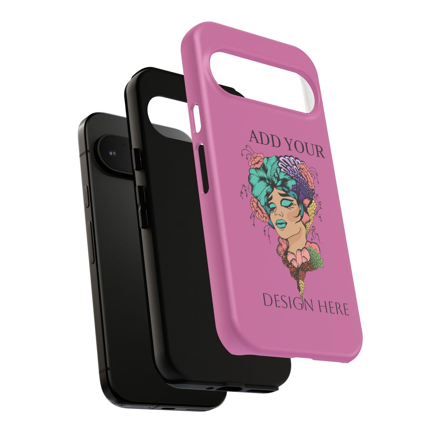 Tough Cases Phone Case, Custom Art Case for Her, Unique Gift, Flower Design, Personalized Phone Accessory, Stylish Cell Cover