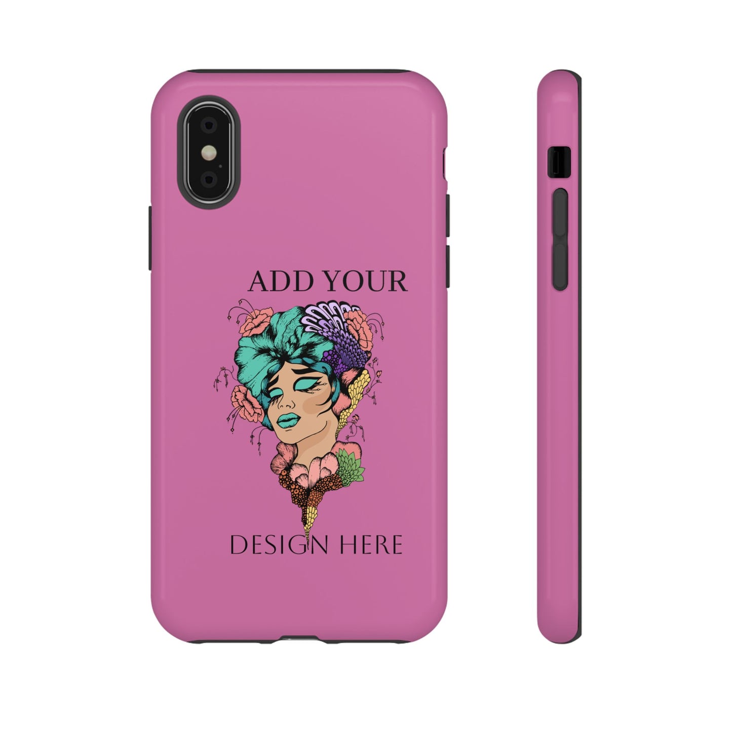 Tough Cases Phone Case, Custom Art Case for Her, Unique Gift, Flower Design, Personalized Phone Accessory, Stylish Cell Cover