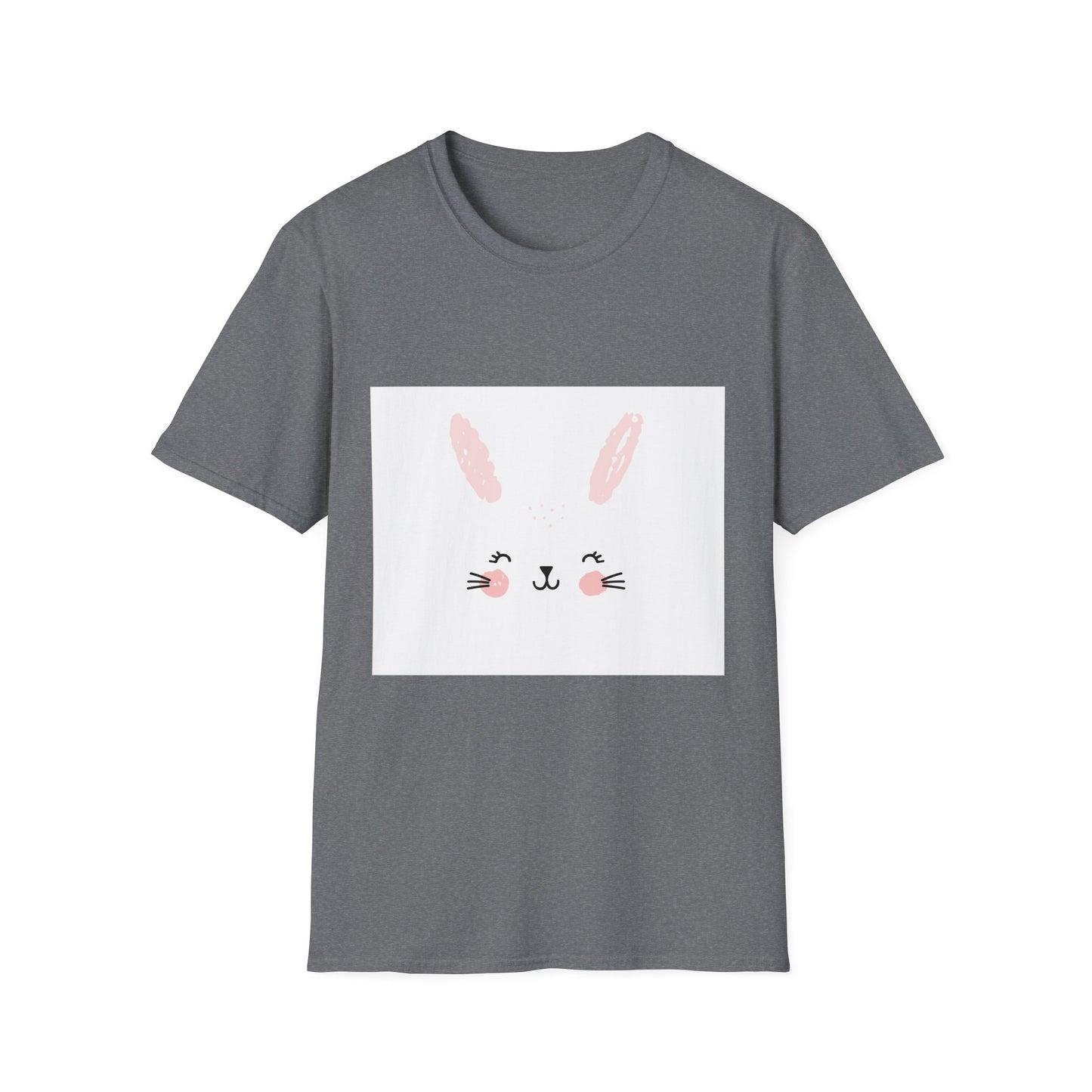 Cute Bunny Graphic Unisex T-Shirt, Easter Gift, Spring Fashion, Kids and Adults, Casual Wear, Animal Lovers