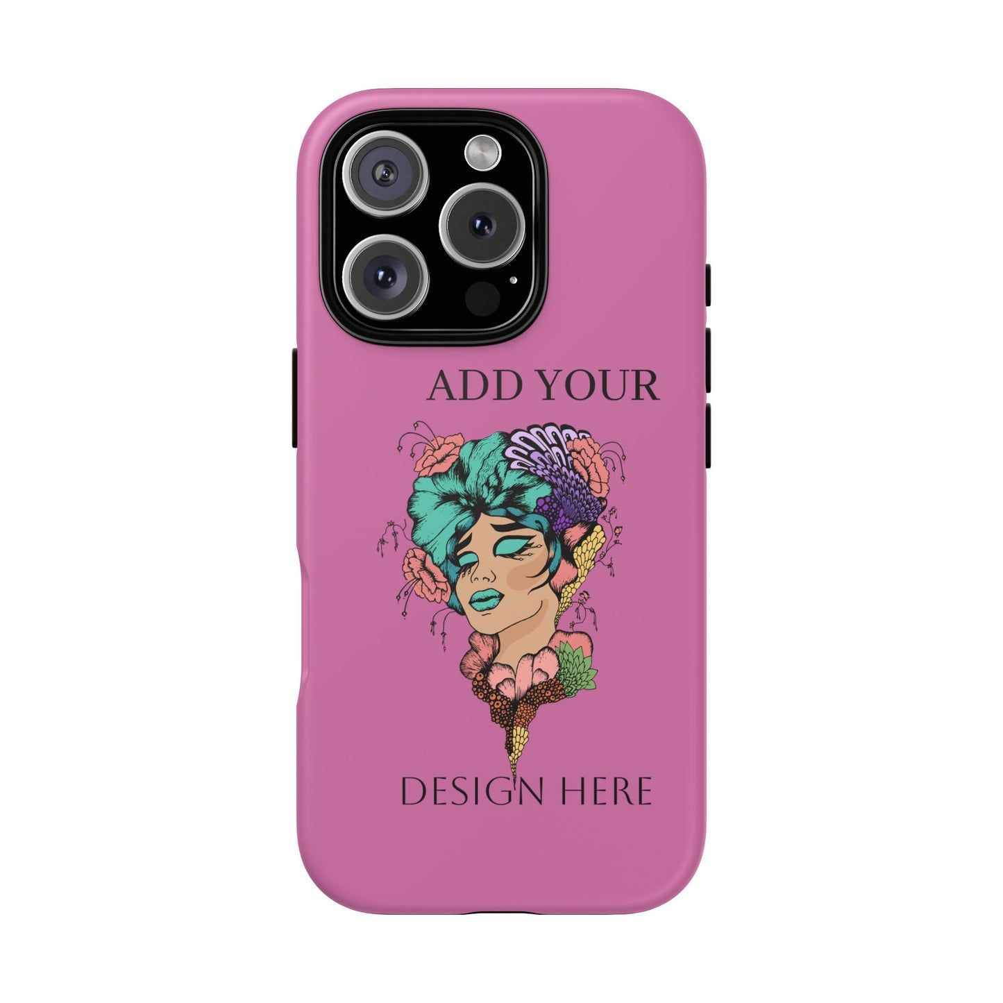 Tough Cases Phone Case, Custom Art Case for Her, Unique Gift, Flower Design, Personalized Phone Accessory, Stylish Cell Cover