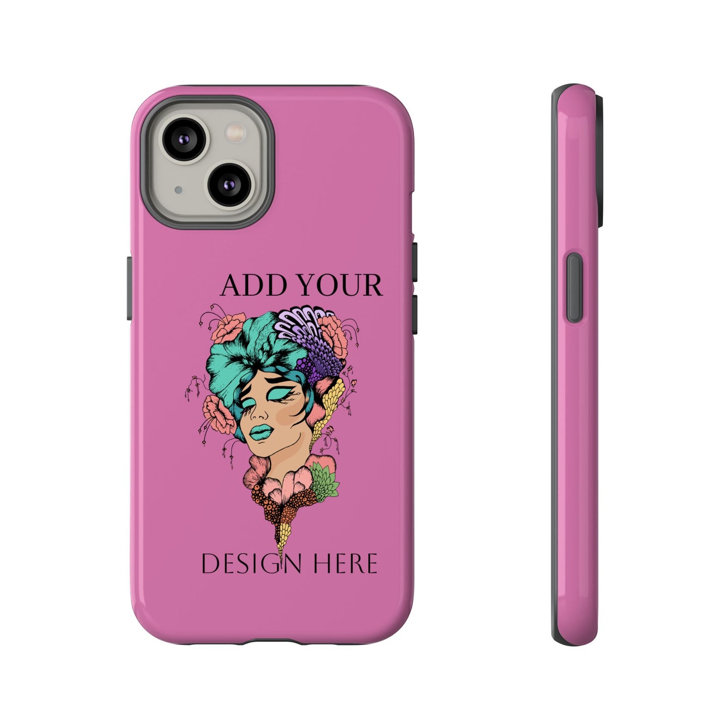 Tough Cases Phone Case, Custom Art Case for Her, Unique Gift, Flower Design, Personalized Phone Accessory, Stylish Cell Cover