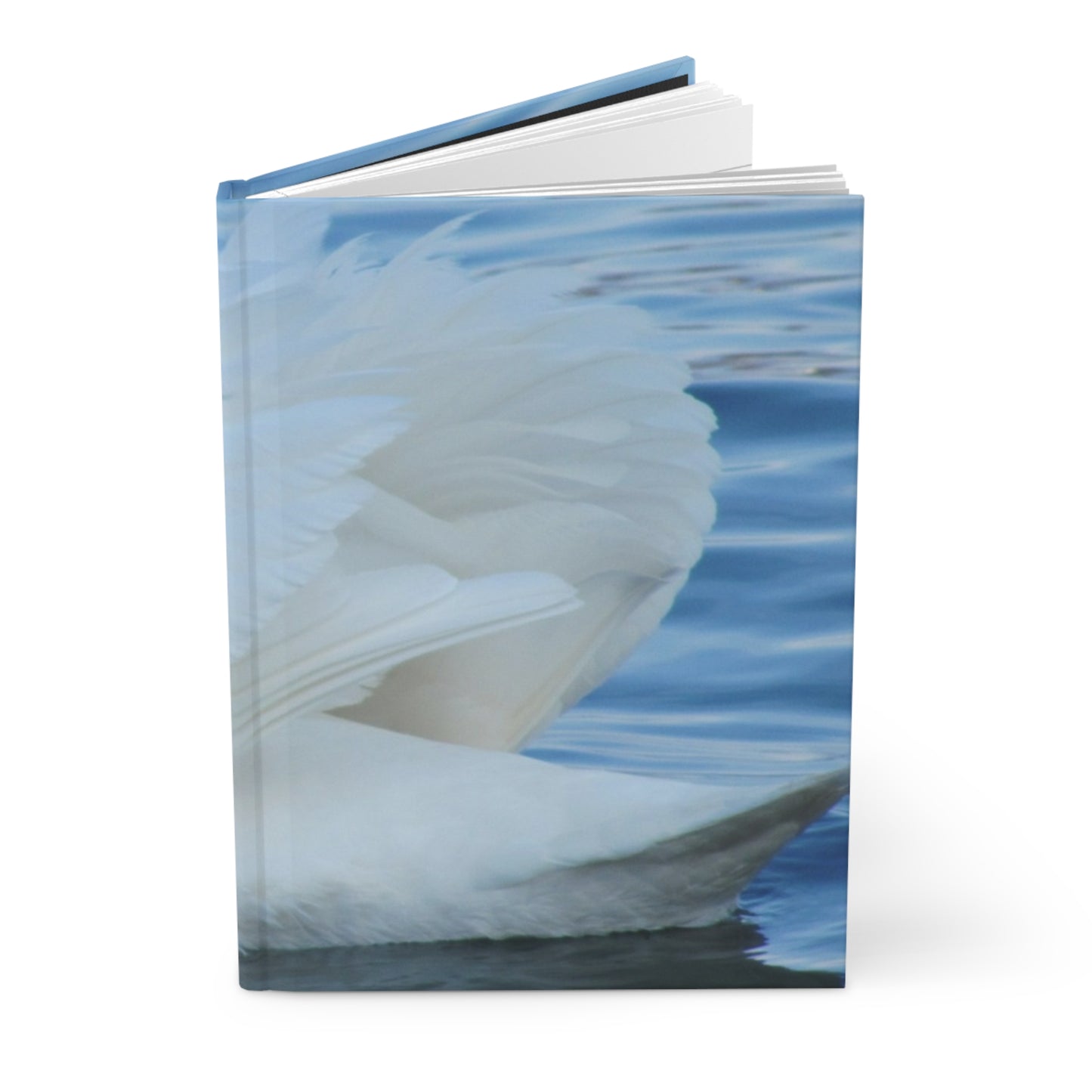 Elegant Swan Hardcover Journal, Nature Diary, Gift for Writers, Swan Lovers, Relaxation, Spring and Summer Journal