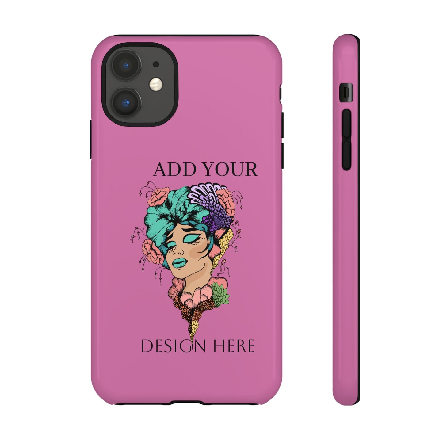 Tough Cases Phone Case, Custom Art Case for Her, Unique Gift, Flower Design, Personalized Phone Accessory, Stylish Cell Cover