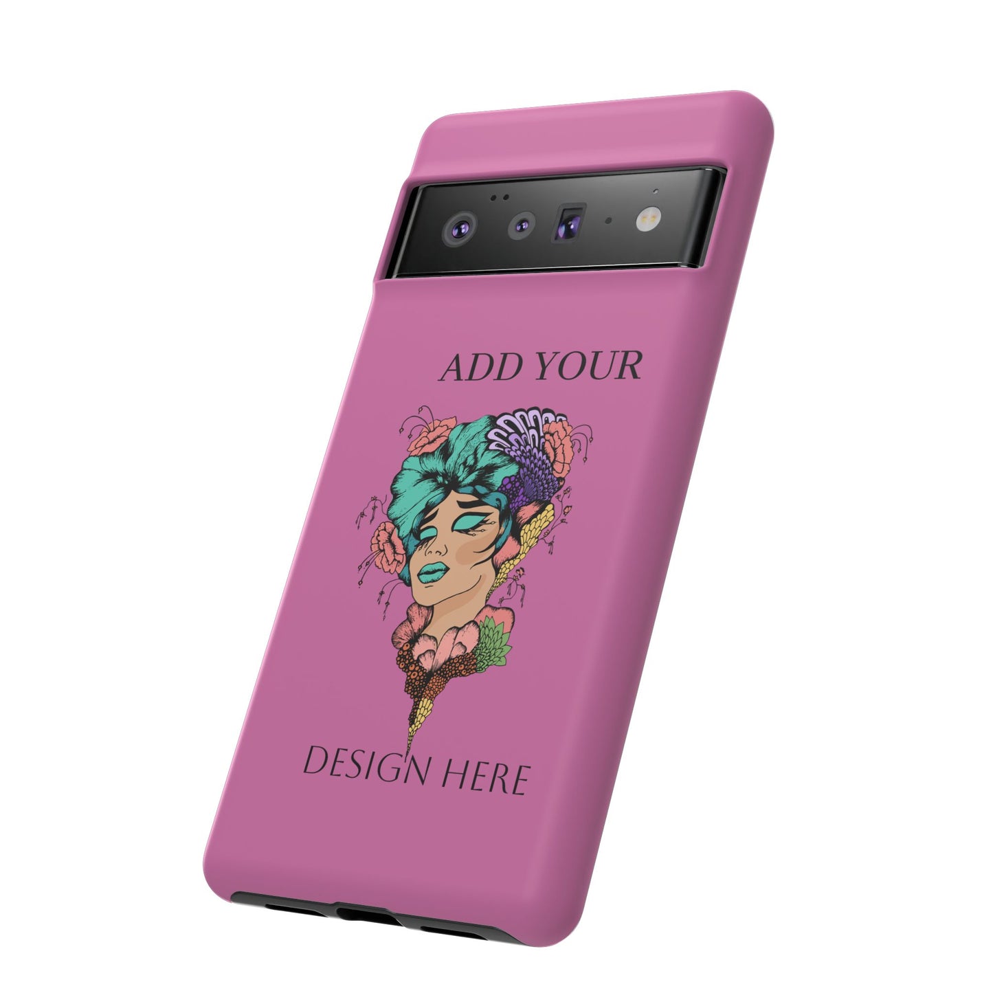 Tough Cases Phone Case, Custom Art Case for Her, Unique Gift, Flower Design, Personalized Phone Accessory, Stylish Cell Cover