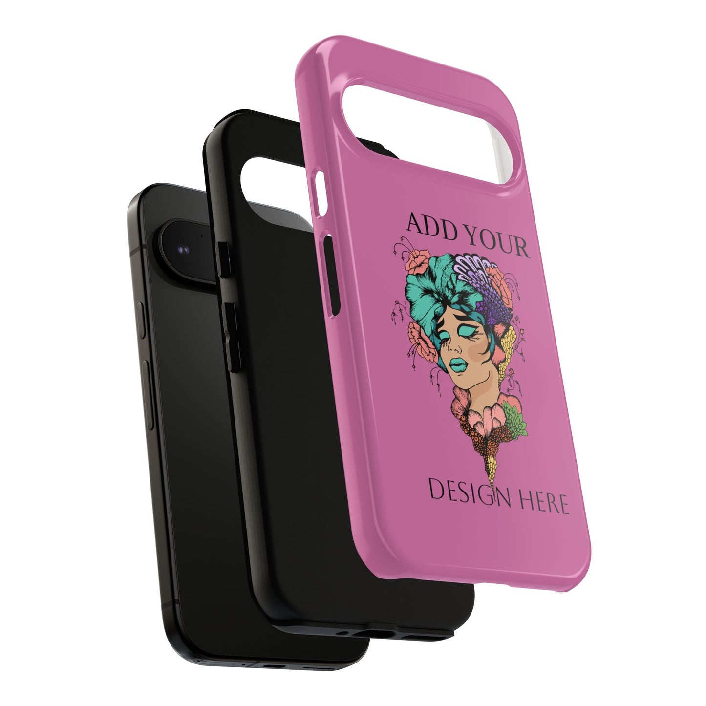 Tough Cases Phone Case, Custom Art Case for Her, Unique Gift, Flower Design, Personalized Phone Accessory, Stylish Cell Cover