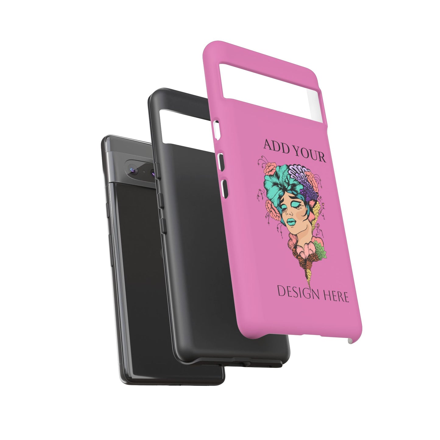 Tough Cases Phone Case, Custom Art Case for Her, Unique Gift, Flower Design, Personalized Phone Accessory, Stylish Cell Cover