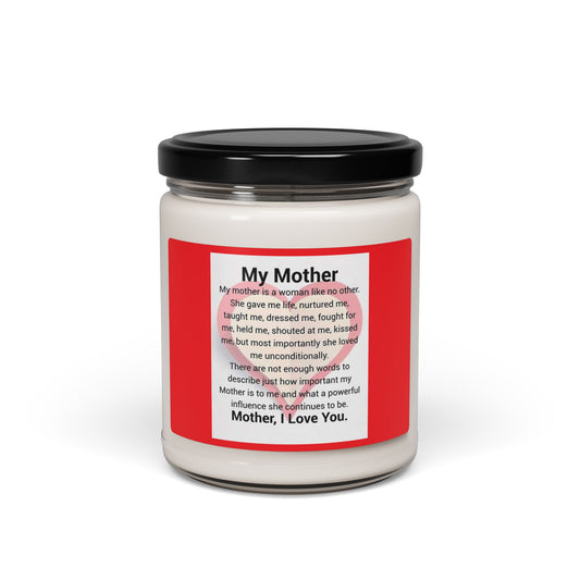 My Mother Scented Soy Candle - Heartfelt Gift for Moms - 9oz