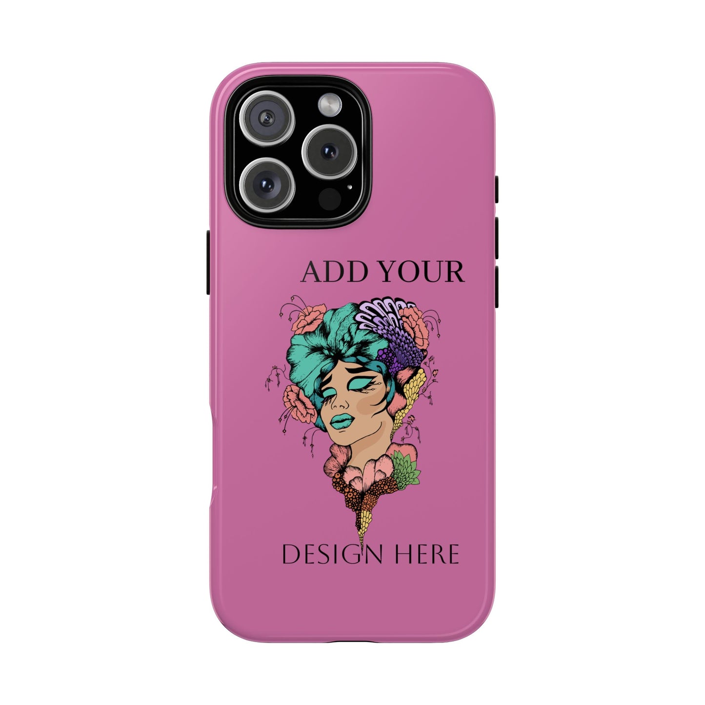 Tough Cases Phone Case, Custom Art Case for Her, Unique Gift, Flower Design, Personalized Phone Accessory, Stylish Cell Cover