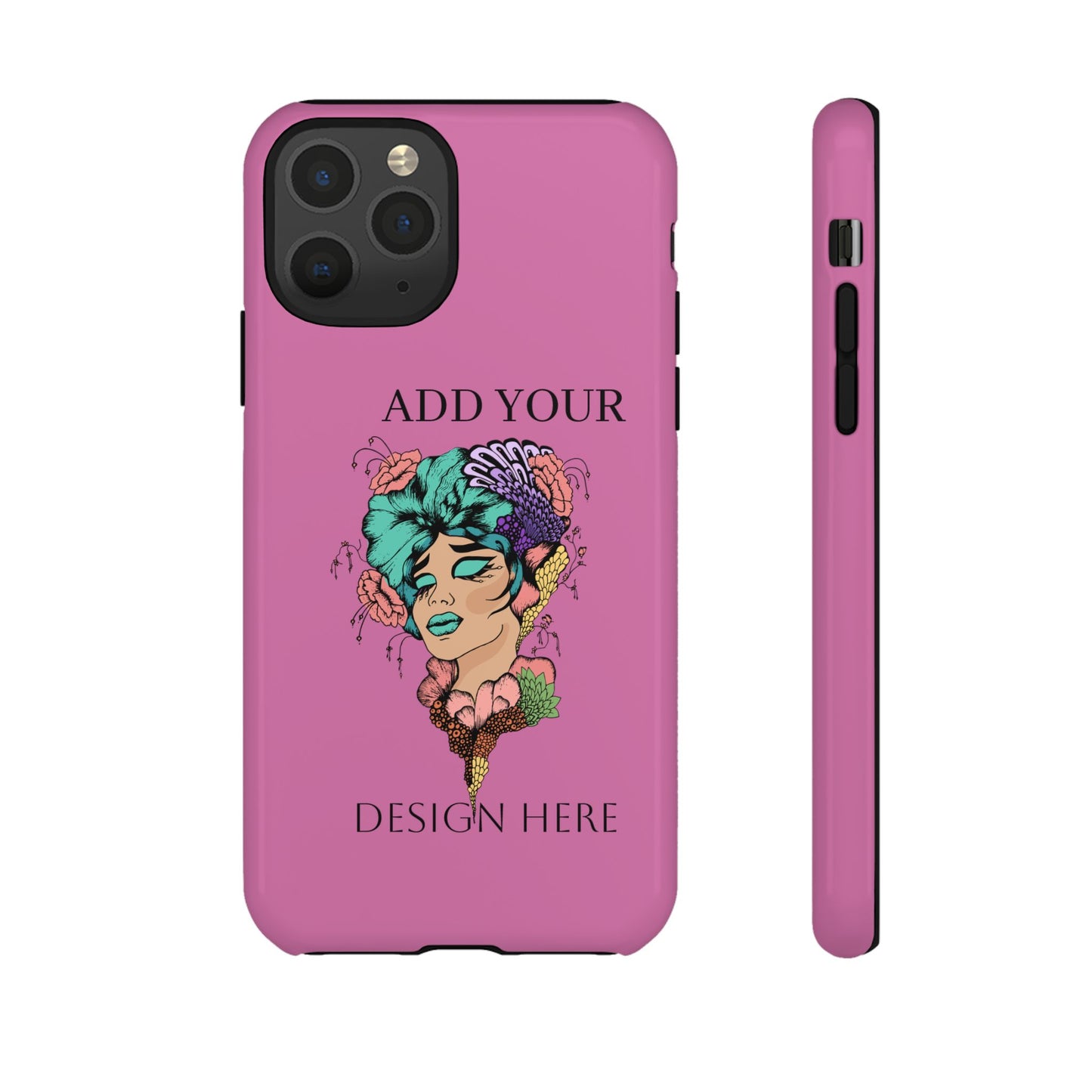 Tough Cases Phone Case, Custom Art Case for Her, Unique Gift, Flower Design, Personalized Phone Accessory, Stylish Cell Cover