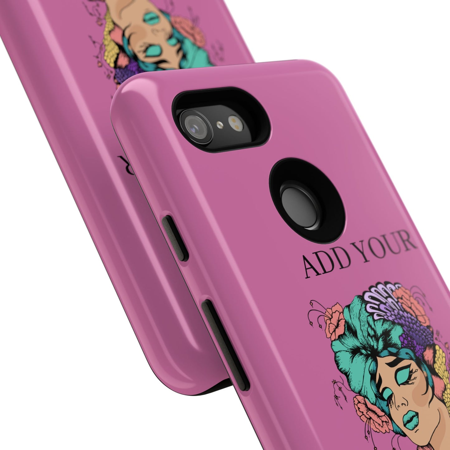 Tough Cases Phone Case, Custom Art Case for Her, Unique Gift, Flower Design, Personalized Phone Accessory, Stylish Cell Cover